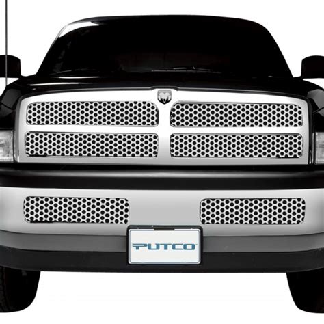 4-pc symbolic black cnc machined main grille|Dodge Ram CNC Machined Grilles .